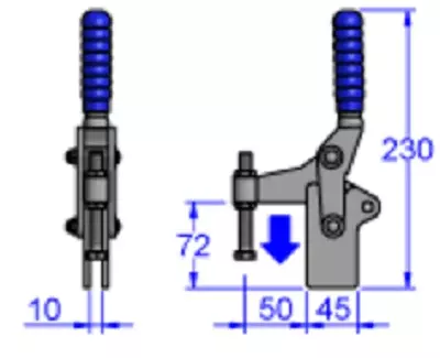 Sandfield Heavy Duty Vertical Action Toggle Clamp M19S
