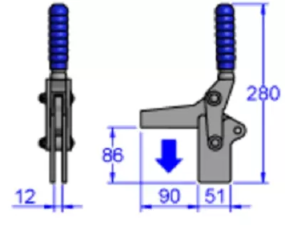 Sandfield Heavy Duty Vertical Action Toggle Clamp M20T