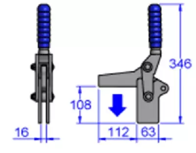 Sandfield Heavy Duty Vertical Action Toggle Clamp M30T