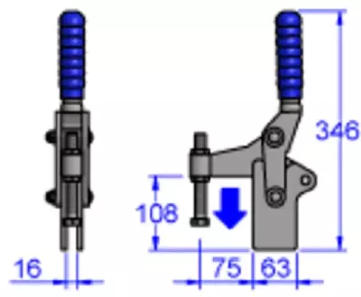 Sandfield Heavy Duty Vertical Action Toggle Clamp M30S