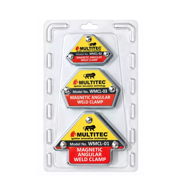 MULTITEC Multiangle Welding Clamps 45°, 90°, 135° Holding Angles (Set of 3 Pcs)