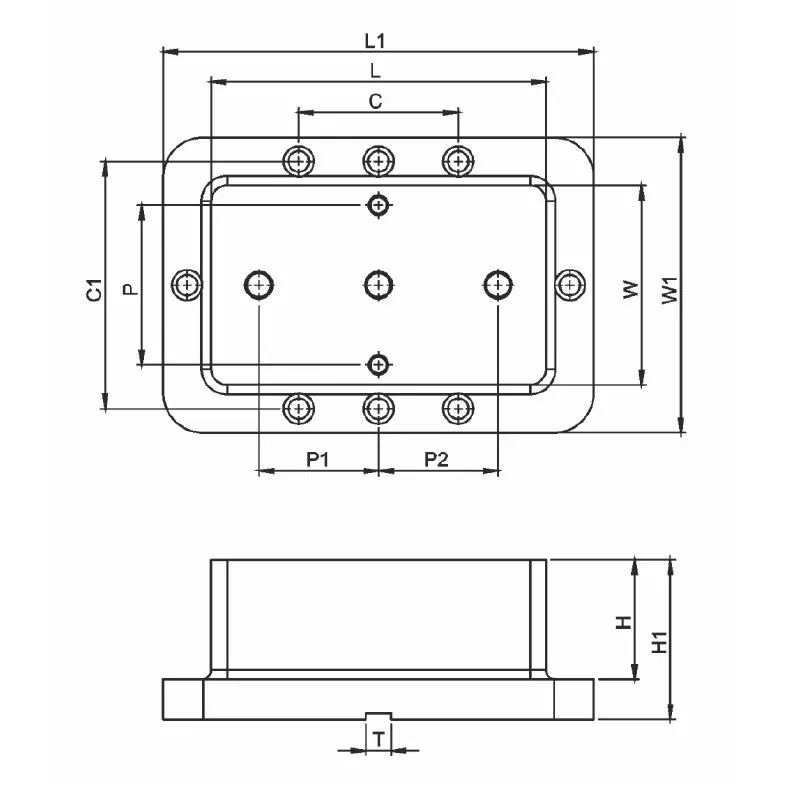 Nicon Raiser Block Aluminium Alloy Body Suitable for FAV125 5 Axis Vice (Without Vice), RBA125