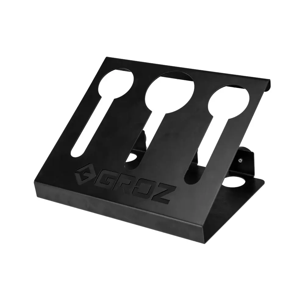 Groz Magnetic Power & Air Tools Holder 3-Mould (2 Standard Slots + 1 Jumbo Slot) N52 Neodymium, MPT/1