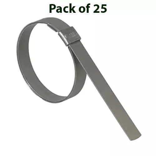 BAND-IT Jr Smooth ID Clamp 201 Stainless Steel 19 mm Width and 127 mm Inside Diameter, JS2159 (Pack of 25)