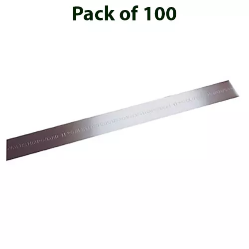 BAND-IT Uncoated 316 Stainless Steel Band 19 mm (3/4 inch) and Width 0.51 mm Thickness, C40699 (Pack of 100)