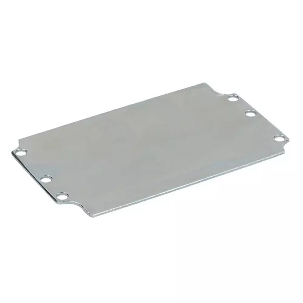 RS PRO Mounting Plate Steel 215 mm 384 mm 2.0 mm Grey, 2481149