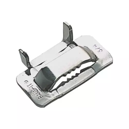 BAND-IT Ear-Lokt Style Buckle 201 Stainless Steel for 10 mm (3/8 inch), C25399 (Pack of 100)