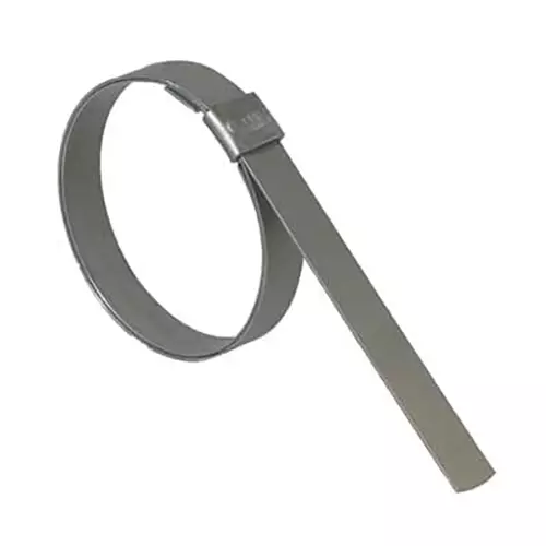 BAND-IT Stainless Steel Band Junior Smooth ID Clamp 201 Stainless Steel 12.7 mm (1/2 inch) Width, JS2369 (Pack of 100)