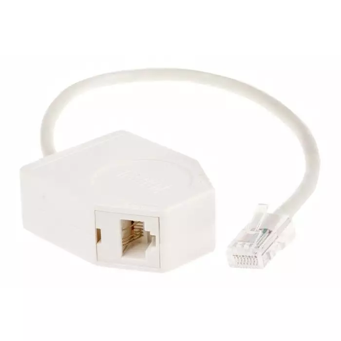 Decelect 3-Port RJ45 Female RJ45 Male Splitter Cat5e, DBF8812