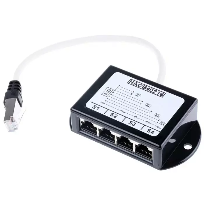 Decelect 4-Port RJ45 Splitter FTP, SPE190688