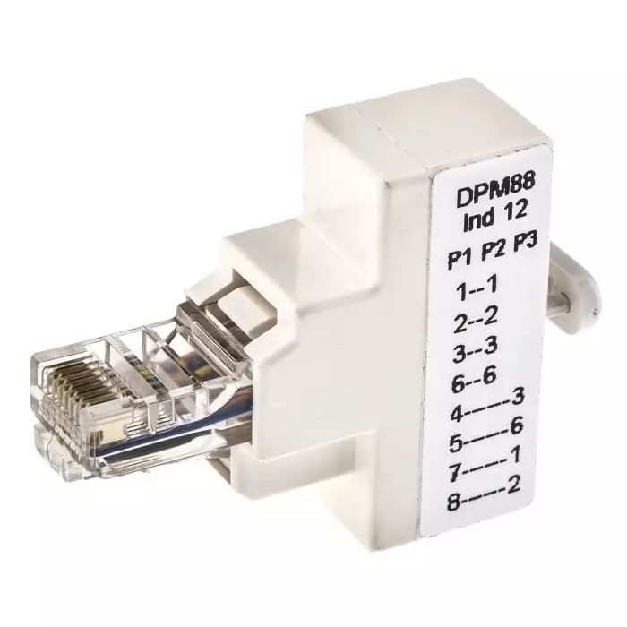 Decelect 3-Port RJ45 Female RJ45 Male Splitter Cat5e, DPM8812