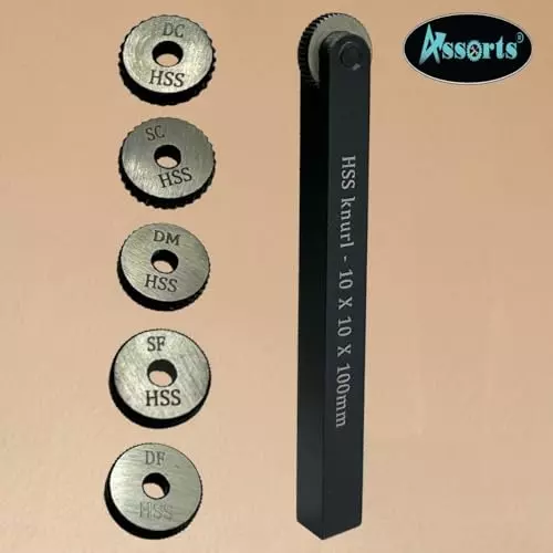 Assorts Knurling Tool Holder Set Tool Steel 10x10x100 mm