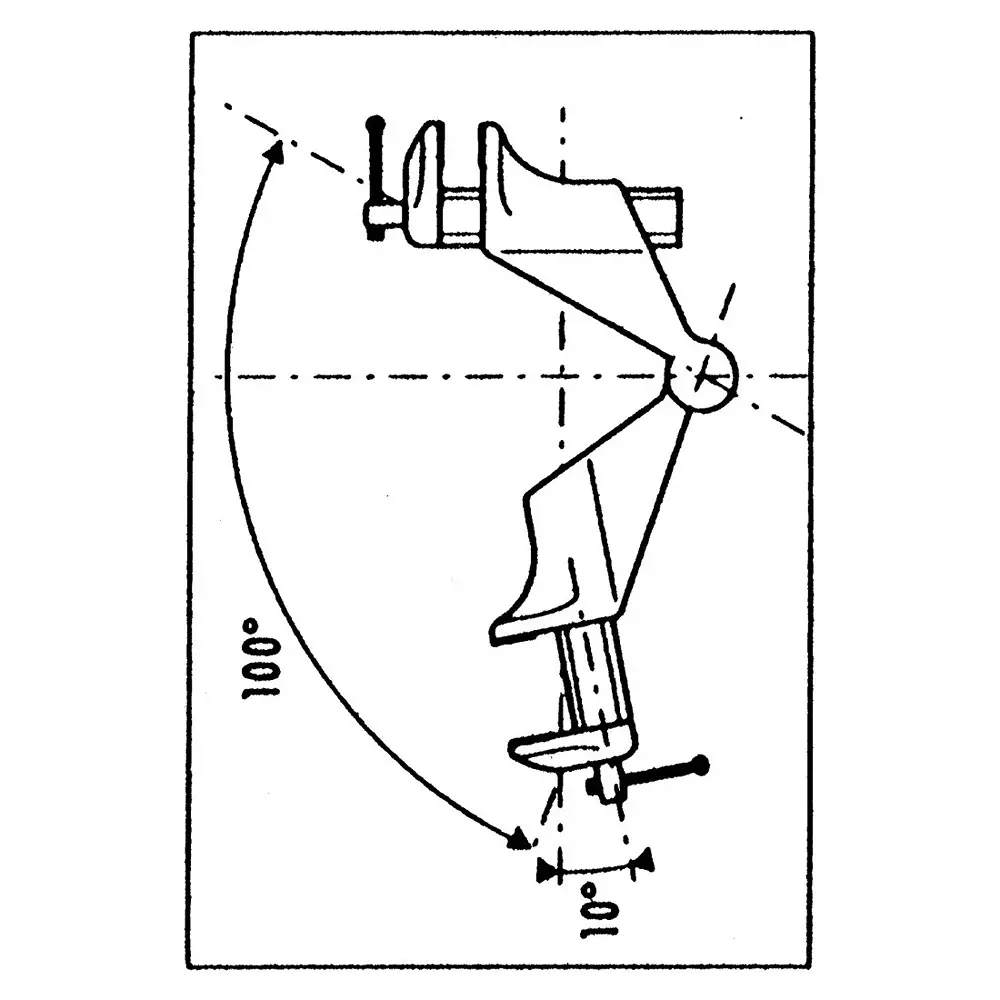 Facom Bench Vice x 38mm 50mm x 70mm, 1.4kg, 1150.MT