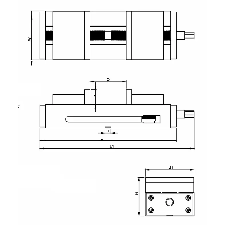 Nicon Self Centering Lock Down Jaw Vice Ductile Cast Iron Body 150 mm Jaw Width and 150 mm Opening, SCV150