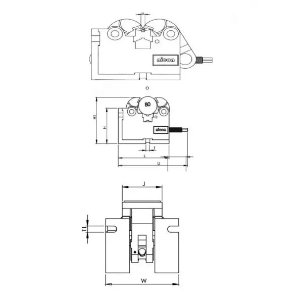 Nicon N-155 Self Centering Shaft Vice 100mm SCSV100