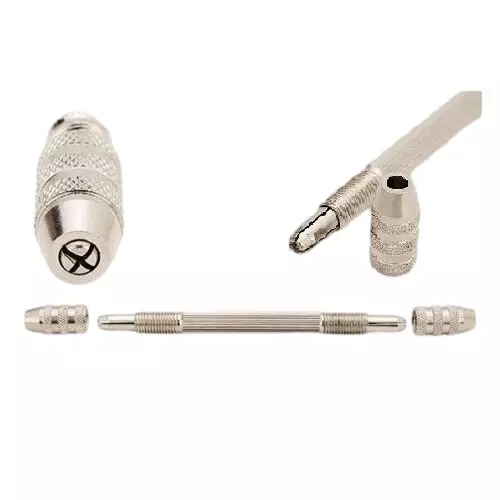 Assorts Double Ended Pin Vise 0-0.8 mm & 2-3 mm Capacity for Accurate Drilling & Tapping