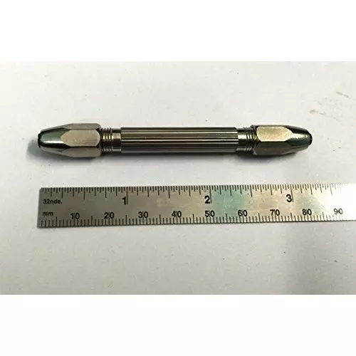 Assorts Double Sided Pin Vise Alloy Steel 0.1-3 mm & 0.5-2 mm Capacity for Accurate Drilling & Tapping