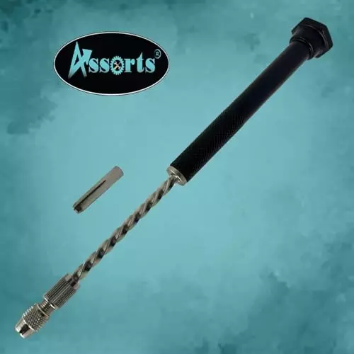Assorts Spiral Push Hand Pin Pin Vise Resin 0-2 mm Capacity for Accurate Drilling & Tapping