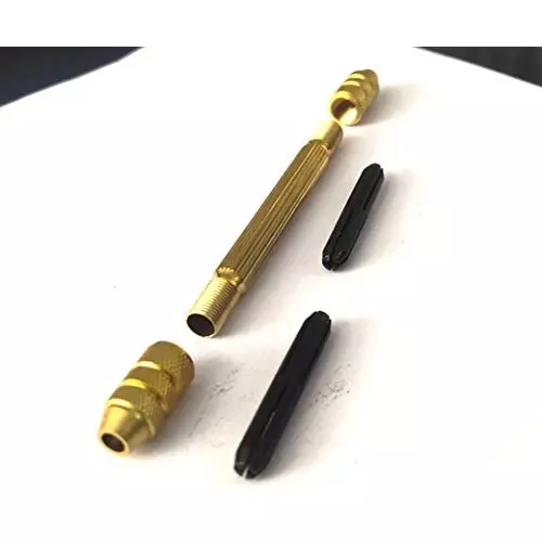 Assorts Double Ended Pin Vise Brass 0-3 mm Capacity for Accurate Drilling & Tapping