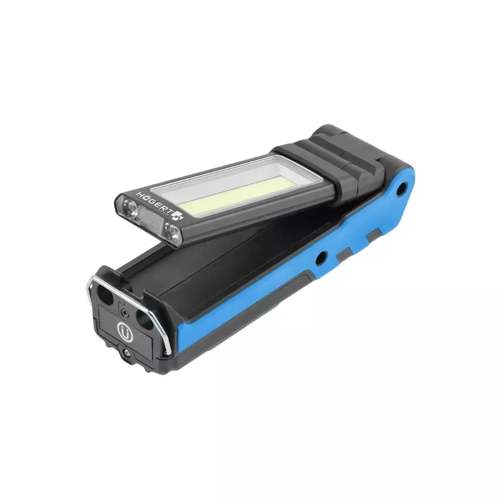 Hogert Technik 5 W Workshop LED Lamp High Grade Anti Slip ABS Plastic Body and 2000 mAh Battery Capacity, HT1E407