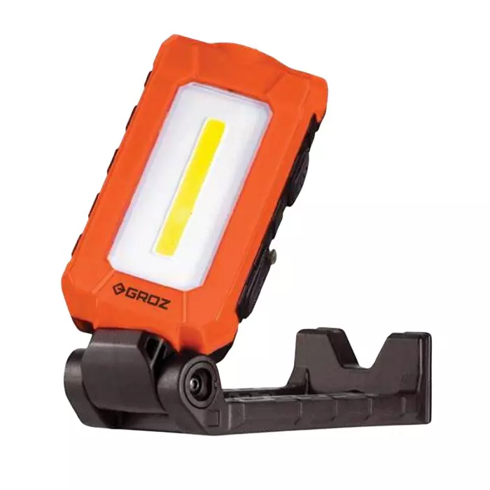 Groz Glare Free - Pocket Sized Worklight ABS 600 lm 3.7 V/2600 mAh Power Source IP65 Orange & Black, LED/398