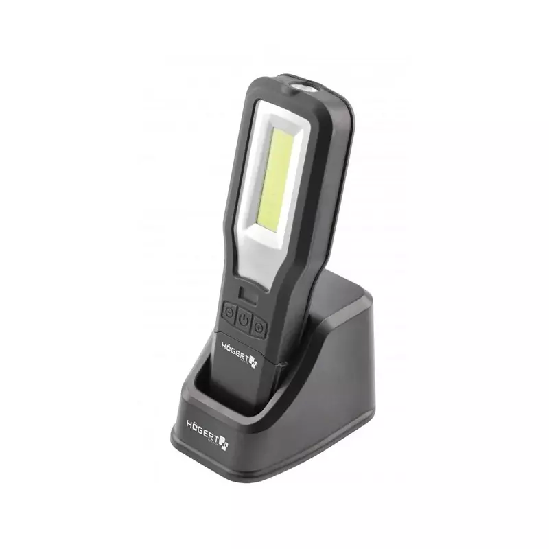 Hogert Technik 10 W, 5 W Workshop LED Lamp With USB Base, Anti Slip ABS Plastic Body and 2000 mAh Battery Capacity, HT1E408