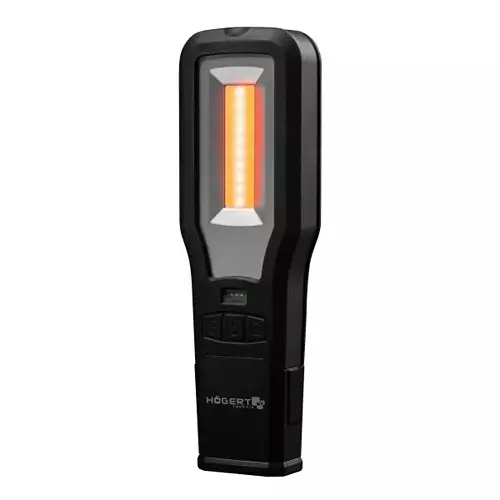 Hogert Technik 10 W, 5 W Workshop LED Lamp With USB Base, Anti Slip ABS Plastic Body and 2000 mAh Battery Capacity, HT1E408