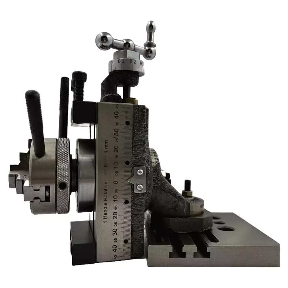 Assorts Mini Swivel Vertical Slide 90x50 mm Size 50 mm Jaw Size 3 Jaws Self-Centering Chuck 2 Slots