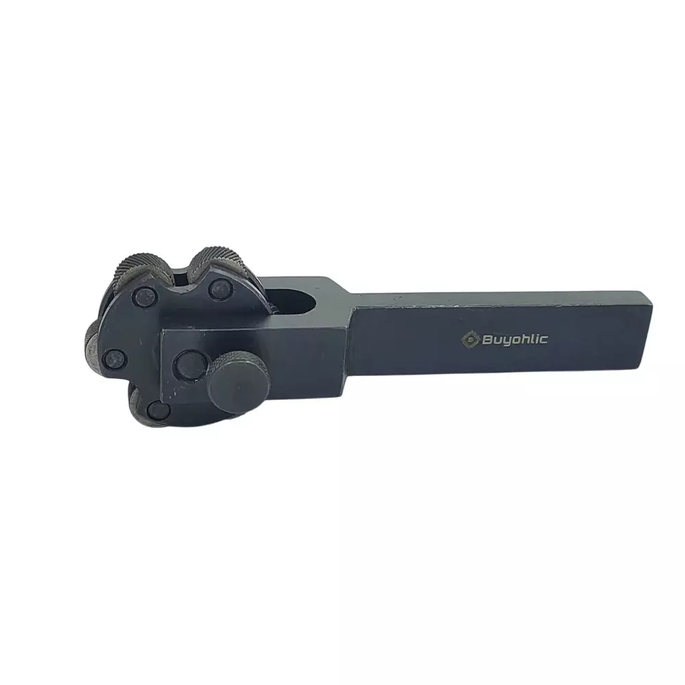 Buyohlic International 6 Knurls Rotating Head Knurling Tool 3/8x7/8x5-1/2 inch, Grey
