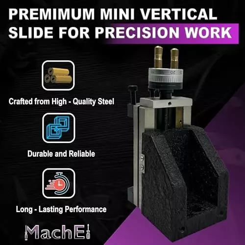 MachEl Mini Vertical Milling Slide 90x50 mm Bed for Precision Lathes