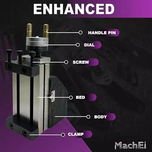 MachEl Mini Vertical Milling Slide 90x50 mm Bed for Precision Lathes