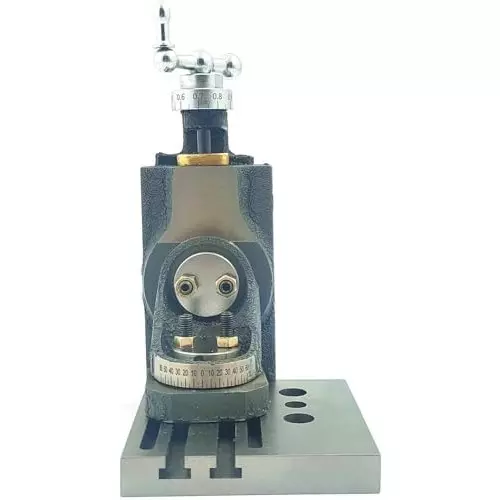 MachEl Mini Vertical Milling Slide with 50mm Steel Vice & Base Plate Swivel Type, Direct Fit for 7x14 Mini Lathe