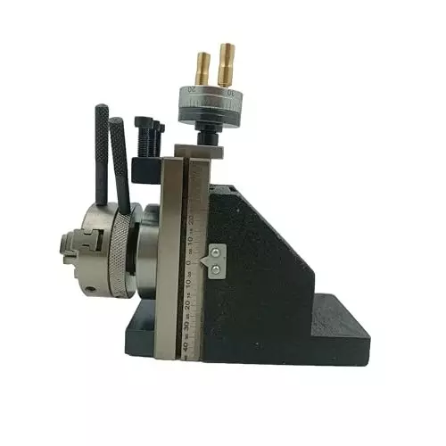 Assorts Mini Vertical Slide with Back Plate Self-Centering Chuck 50 mm Compact for Mini Lathe Applications