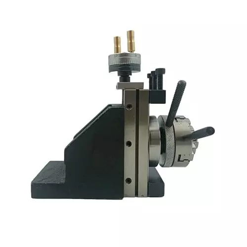 Assorts Mini Vertical Slide with Back Plate Self-Centering Chuck 50 mm Compact for Mini Lathe Applications