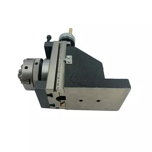 Assorts Mini Vertical Slide with Back Plate Self-Centering Chuck 50 mm Compact for Mini Lathe Applications