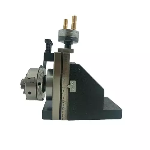 Assorts Mini Vertical Slide with Back Plate Self-Centering Chuck 50 mm Compact for Mini Lathe Applications