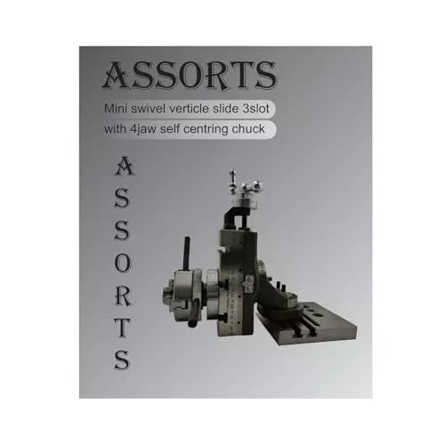 Assorts Mini Swivel Vertical Slide 90x50 mm Size 50 mm Jaw Size 4 Jaws Self-Centering Chuck 3 Slots