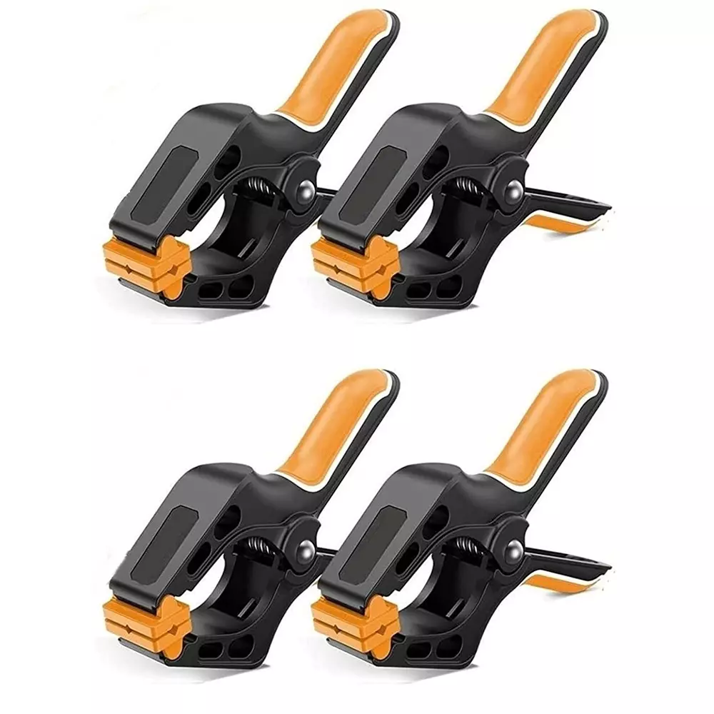 Kizer Heavy Duty Wood Working Spring Clamp 4 Inch (228 mm), KZ-142 (Pack of 4)