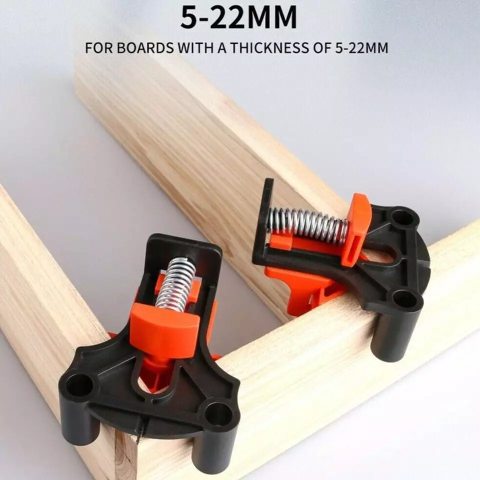 GENERIC Woodworking Corner Clip 90° Right Angle for Picture Frames, Furniture Repair & Fixing (Pack of 4)