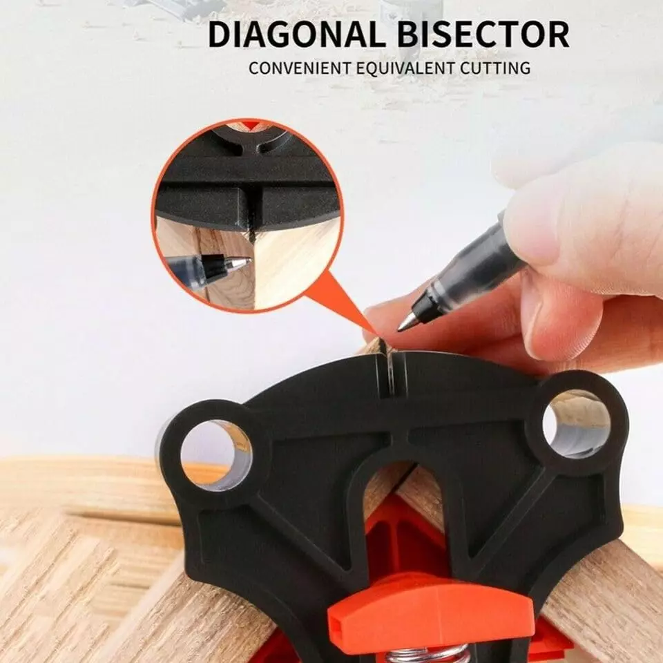 GENERIC Woodworking Corner Clip 90° Right Angle for Picture Frames, Furniture Repair & Fixing (Pack of 4)