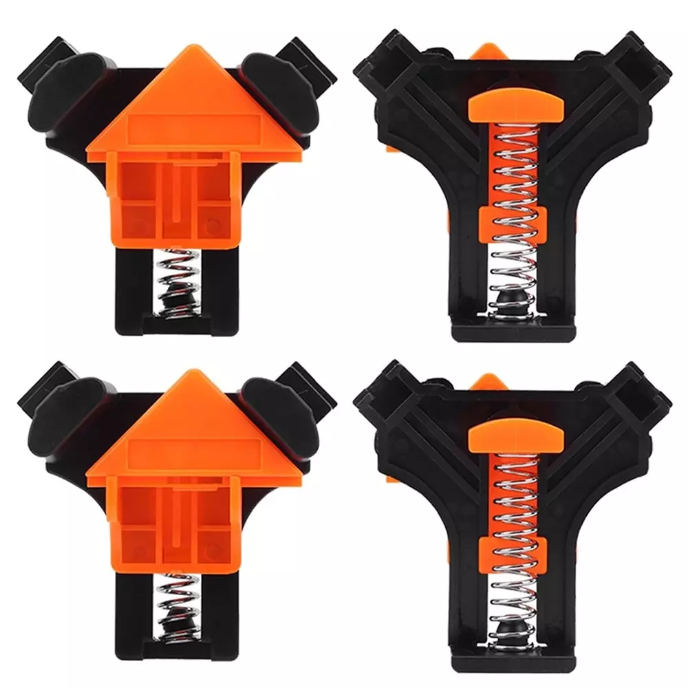 GENERIC Woodworking Corner Clip 90° Right Angle for Picture Frames, Furniture Repair & Fixing (Pack of 4)