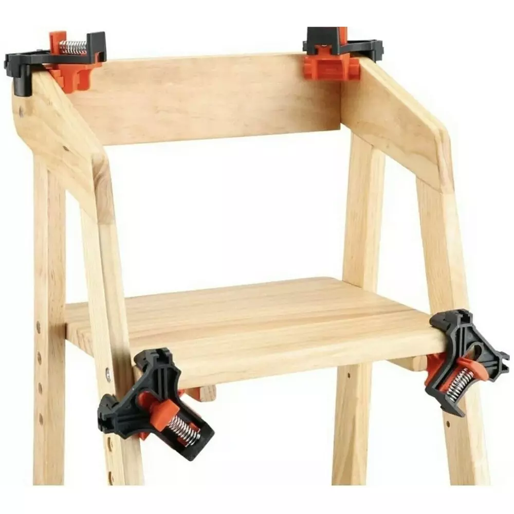 DY TOOLS Corner Clamp Woodworking Locator Clip Positioning Fixture Tool for 5–22 mm Boards (Set of 4)