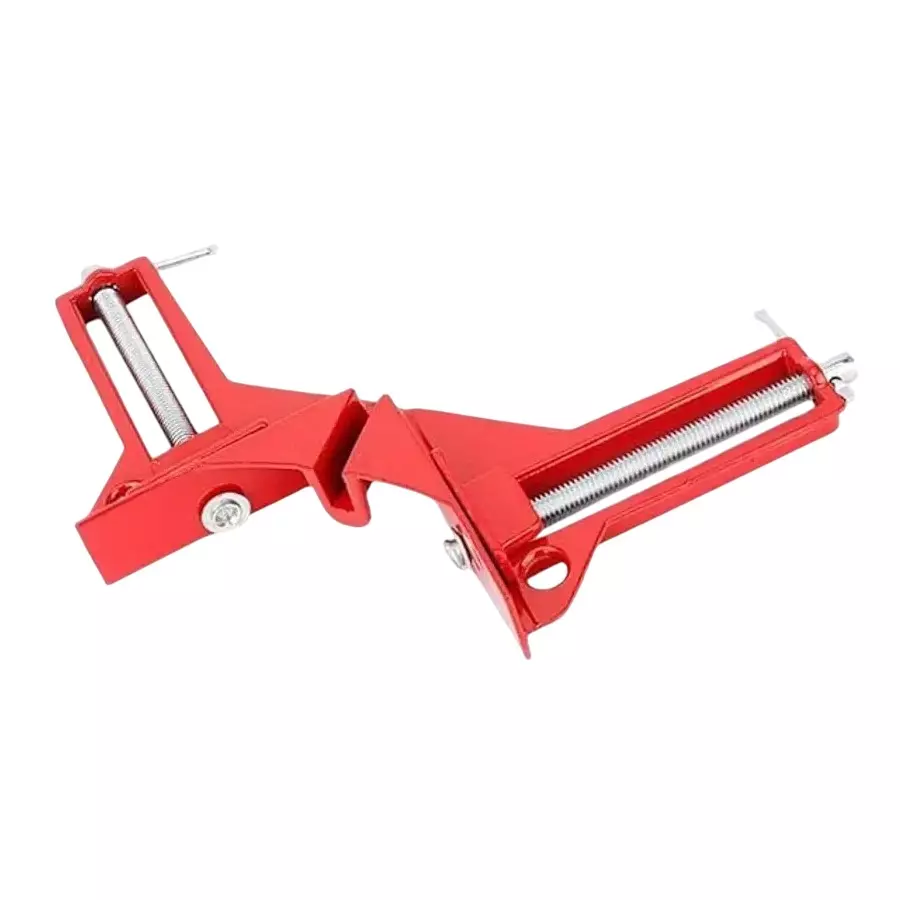 Archoice Corner Clamp 90° Multifunction Right Angle Clip Square 7.5 cm Clamping Capacity, Red (Set of 2 Pcs)