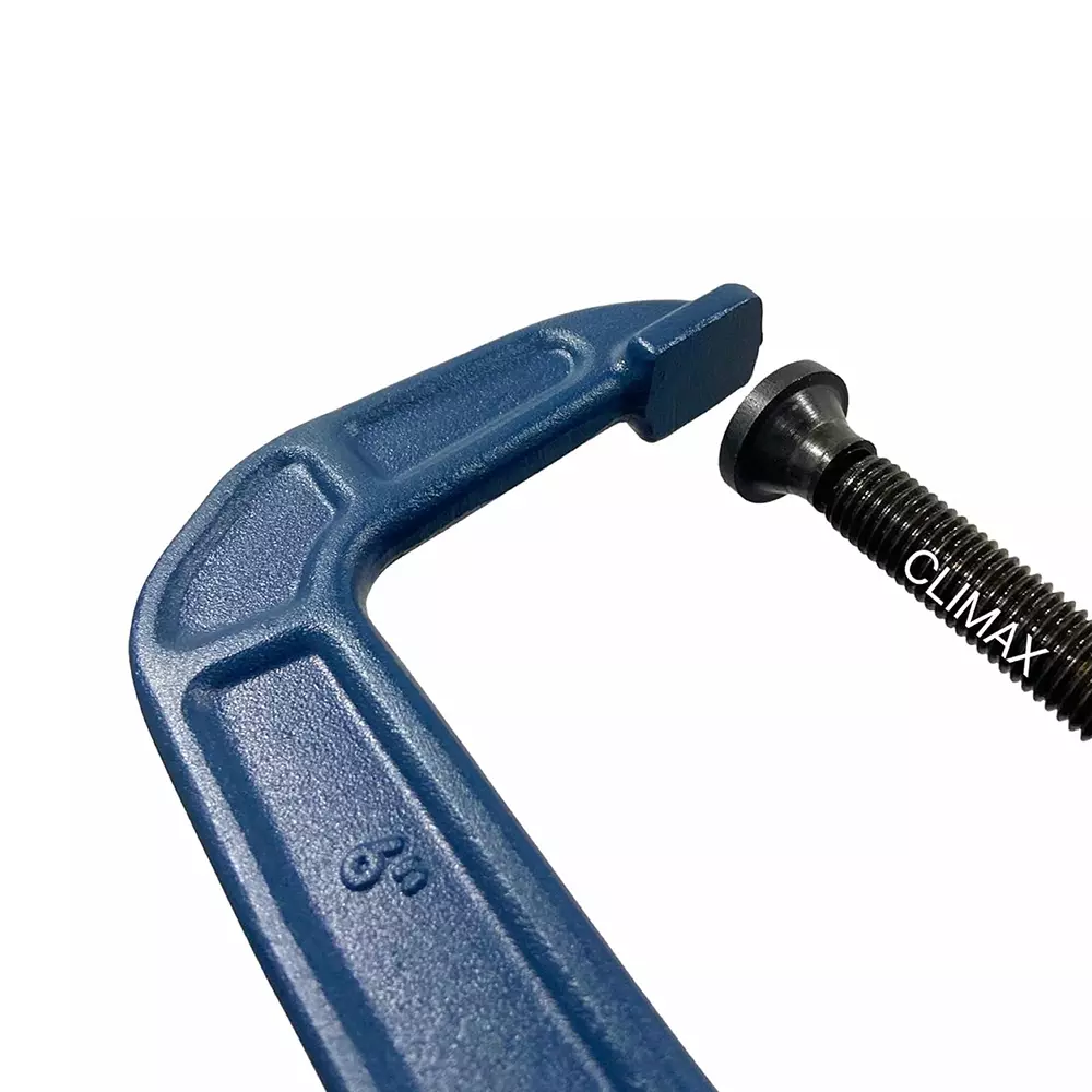 CLIMAX 150 mm (6 inch) Heavy-Duty Drop-Forged C-Clamp Carbon Steel for Woodworking (Set of 2)