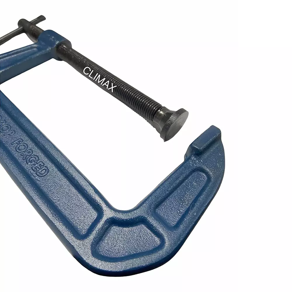 CLIMAX 150 mm (6 inch) Heavy-Duty Drop-Forged C-Clamp Carbon Steel for Woodworking (Set of 2)