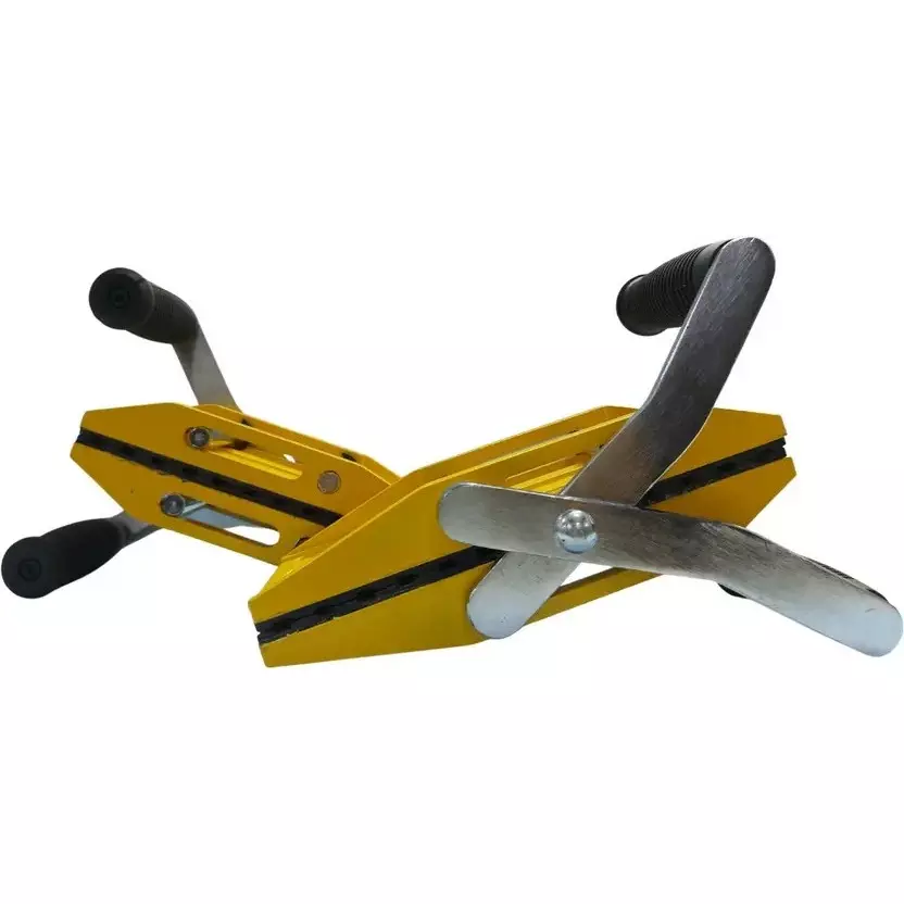 Facile Double Handed Stone Clamps 36 cm Length Rubber Hand Grip for Industrial Use, (Pack of 2 Pcs)