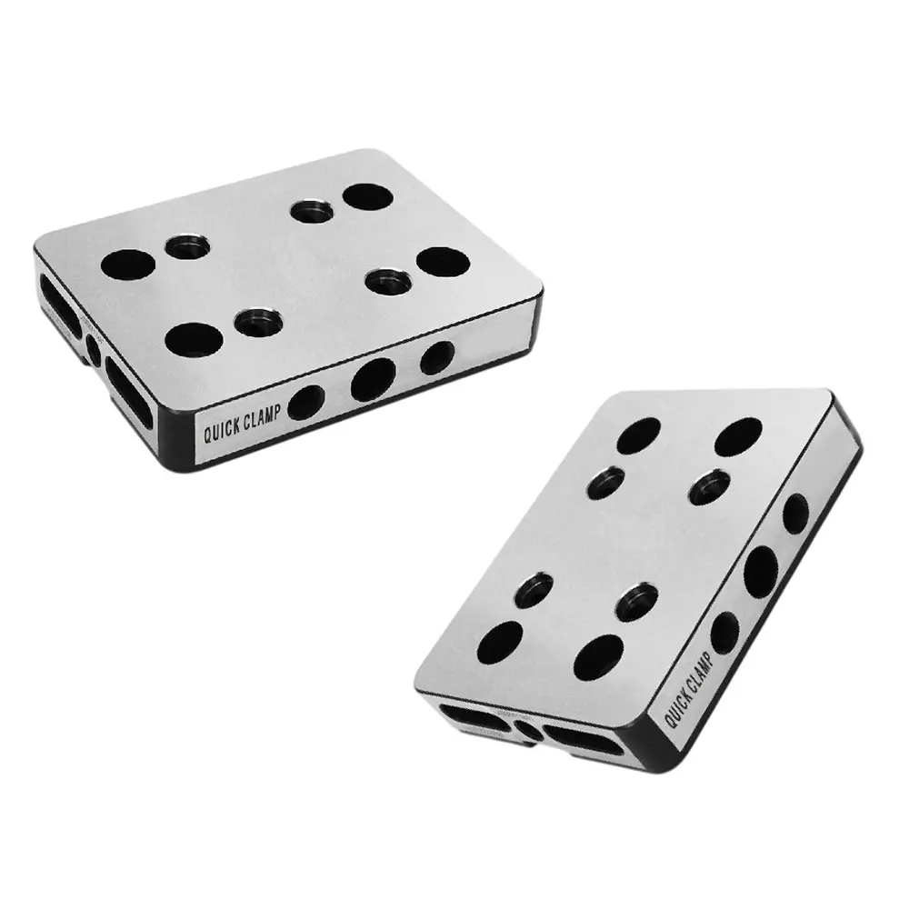 Unique Quick Point Clamping Plate With Clamping Edge & Mounting Bores Kit Rectangular 52 & 96 mm Grid Size for Industrial Use, U3636 R