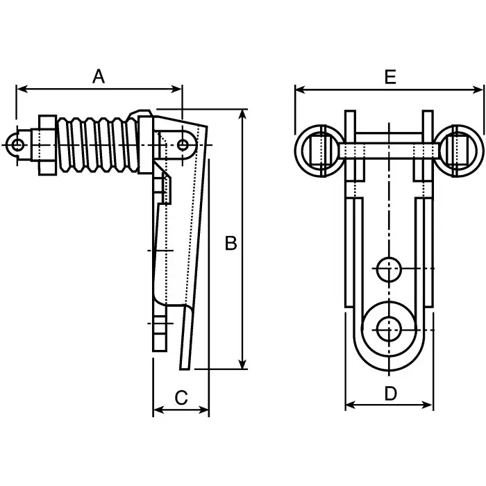 Savigny Stainless Steel Spring Loaded Toggle Latch 47.5x35x9 mm, 40015 IB (Pack of 2)