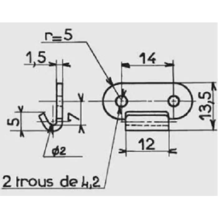 Savigny Steel Loc kAble Toggle Latch 50x22.4x12 mm, 2xGO 6 + 2xAC 103 (Pack of 2)