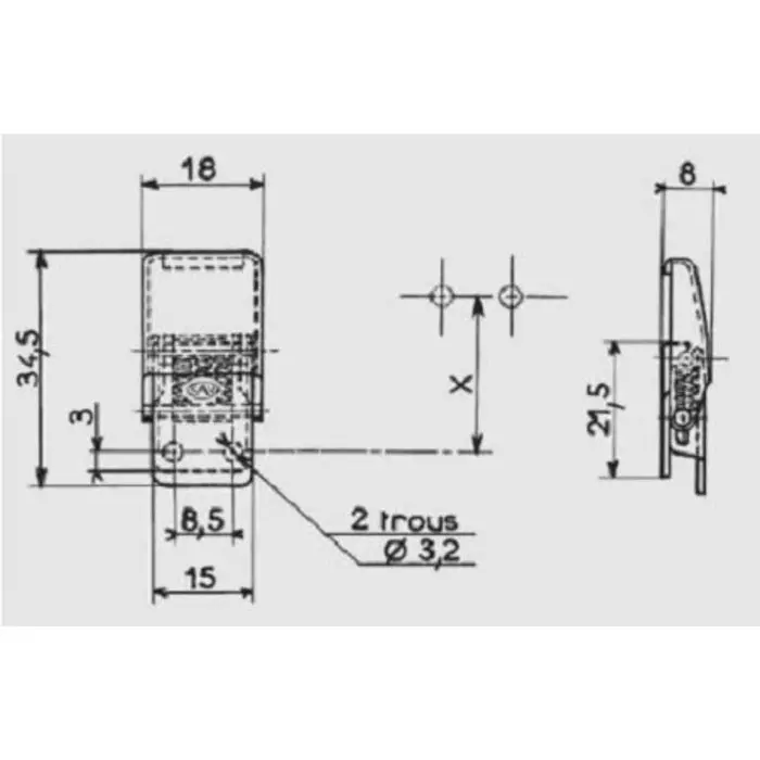 Savigny Steel Loc kAble Spring Loaded Toggle Latch, 40019 ZI (Pack of 2)